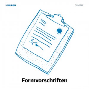 Glossar Illustration, Kanzlei Kuhlen Berlin, Illustration Formvorschriften, Zeichnung, Anwalt, Anwälte, Illustration Rechtsbegriffe, Erklärung Illustration