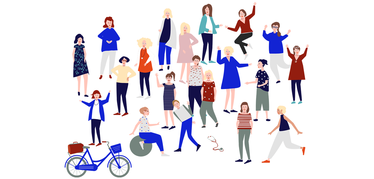 Fine Heininger, Illustratorin Berlin, Team Illustration, Portrait zeichnung, Vektor Illustration, Digitale Illustration, Illustration Webseite, Illustration Erwachsene, Illustration Mensch, Illustration Frau, Illustration Gesicht, Berlin