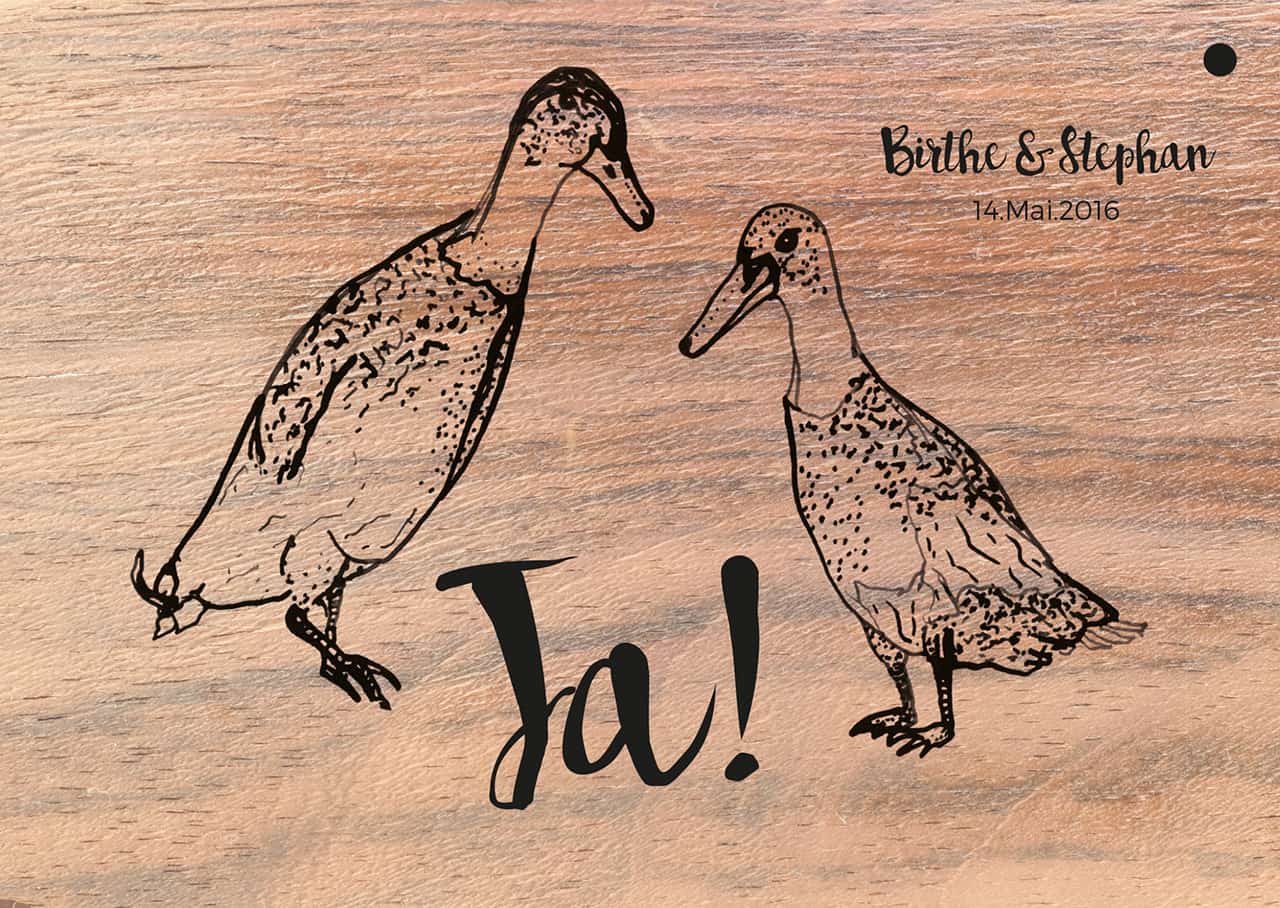 Denken & Handeln | Konzeptagentur für ganzheitliche Gestaltung | Illustration | Hochzeitseinladung